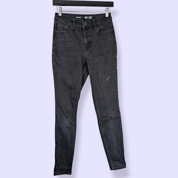 2 Pairs of Old Navy Black Rockstar Super Skinny Jeans (size 4) - Picture 2 of 14